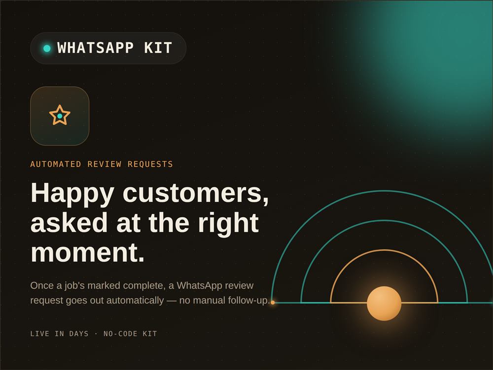 WhatsApp review requests kit